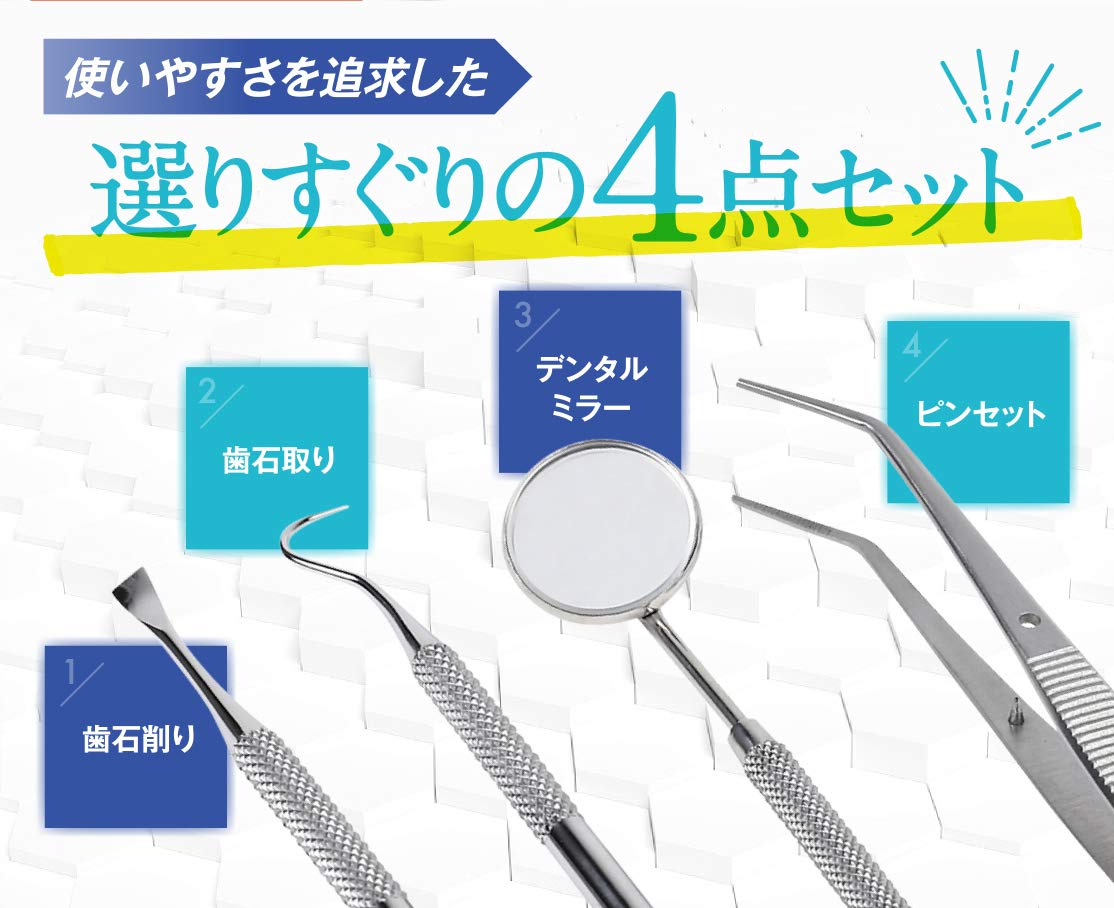 Amazon | 歯石取り 歯石 スケーラー デンタルミラー 入り 歯用ツール