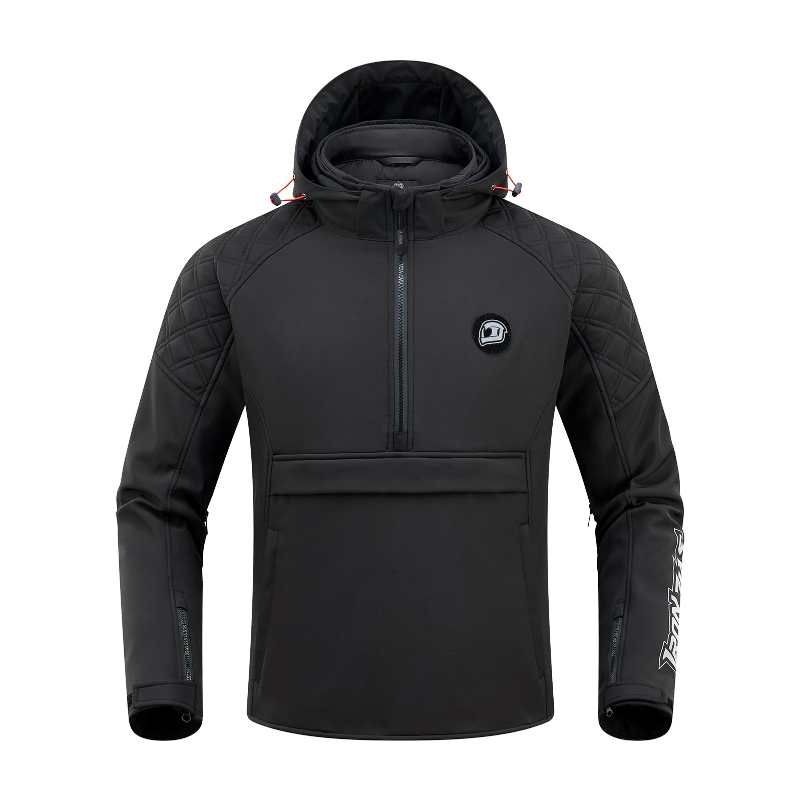 IRON JIA'S Rain Suit Men's Motorcycle Rain Jacket Waterproof Windproof Breathable Reflective with Hood with Zip Outdoor Raincoat