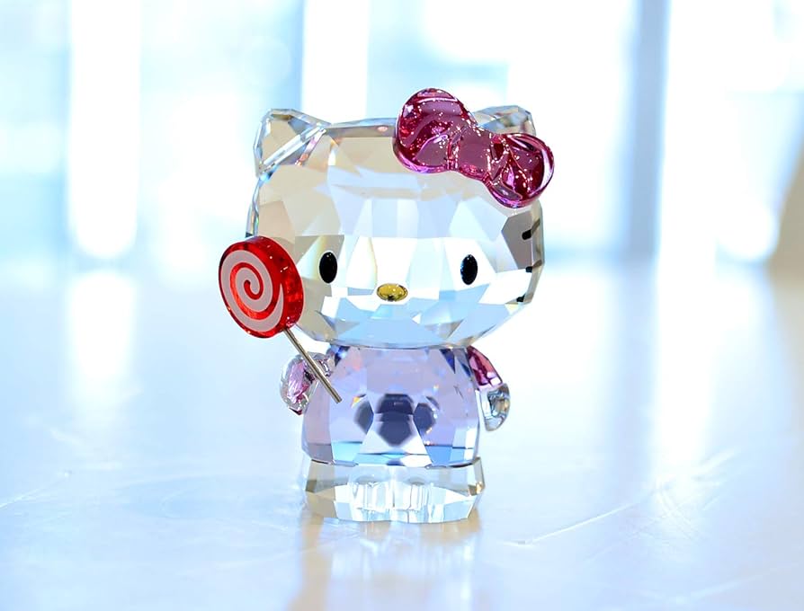 スワロフスキー キティ Hello Kitty Lollipop キャンディー スワロフスキー SWAROVSKI クリスタル フィギュア 置物 Hello