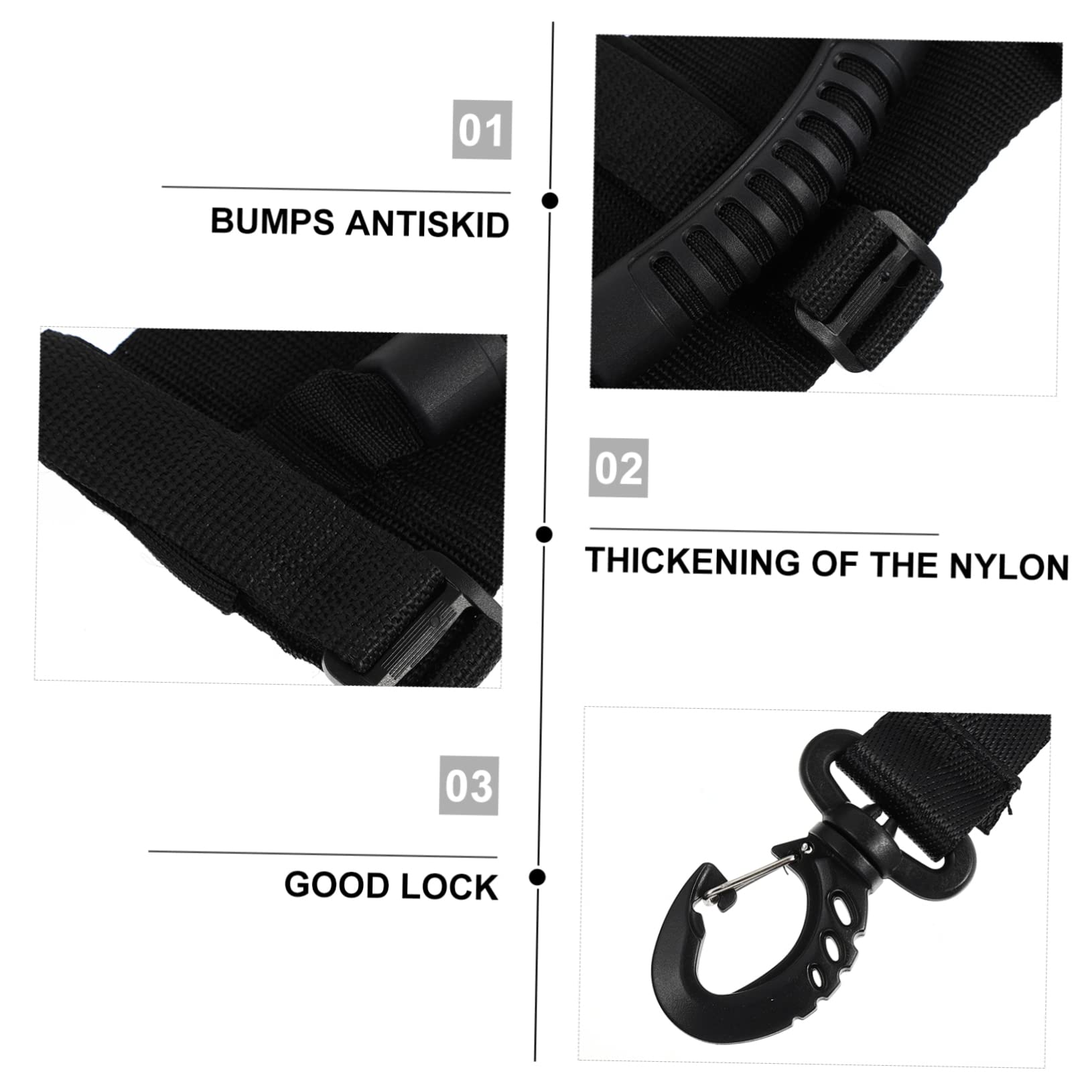 Kisangel 4pièces Sangles De Transport pour Trottinette Électrique De Sangles Réglables avec Poignée Accessoire pour Transport De Trotinettes Vélos Et Plus