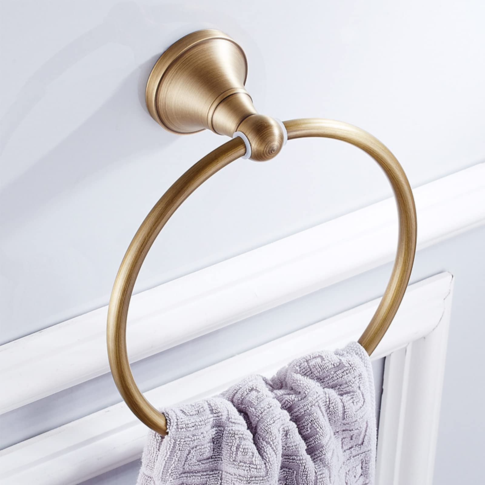 Antiker Handtuchring, Messing-Handtuchring Für Badezimmer, Wandmontage, Rund, Strapazierfähig, Handtuchhalter, Aufhänger Für Badezimmerzubehör