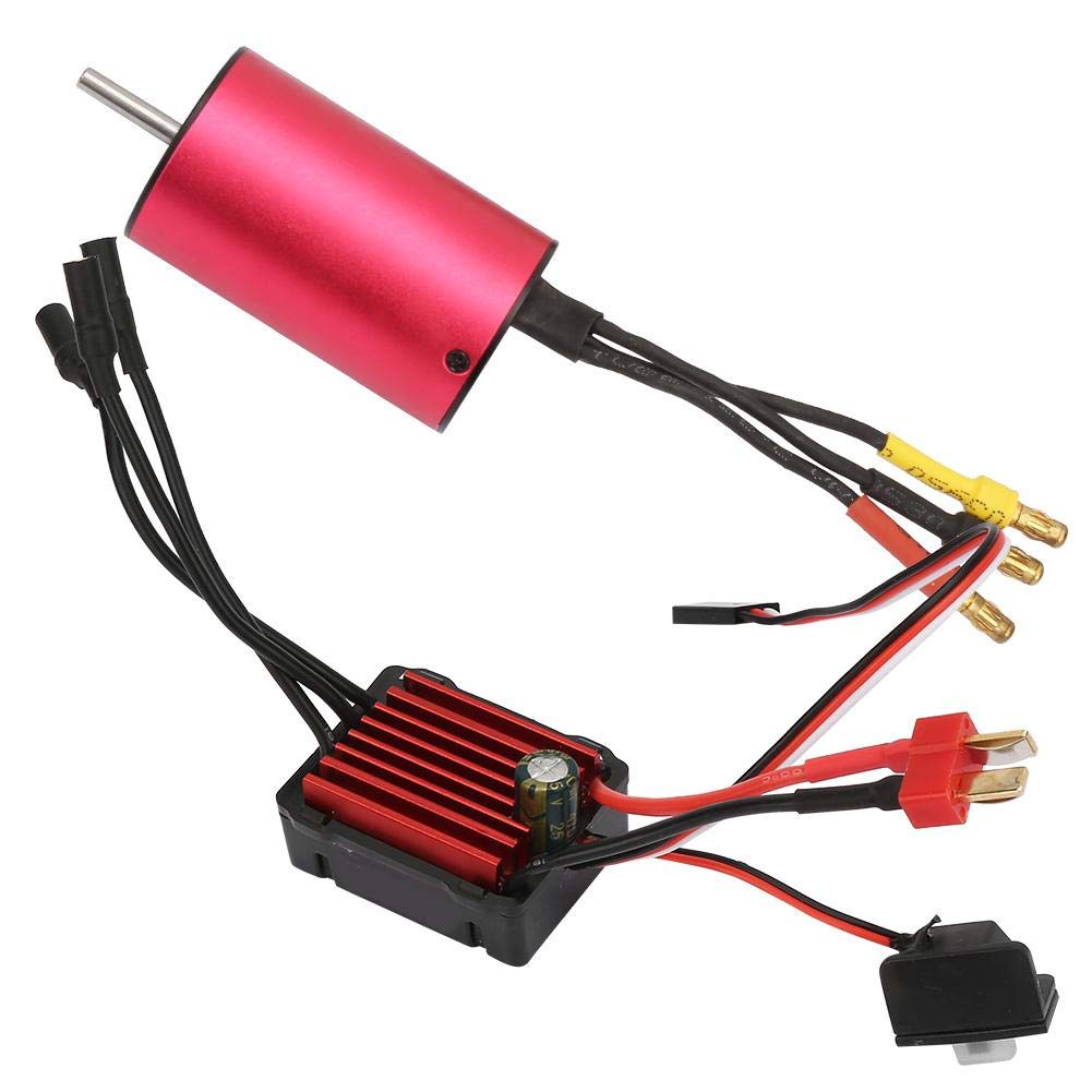 Dilwe RC Car Motor & ESC, Waterproof 3100KV 2845 Motor & KS35A Brushless ESC Combo Set for RC Model 