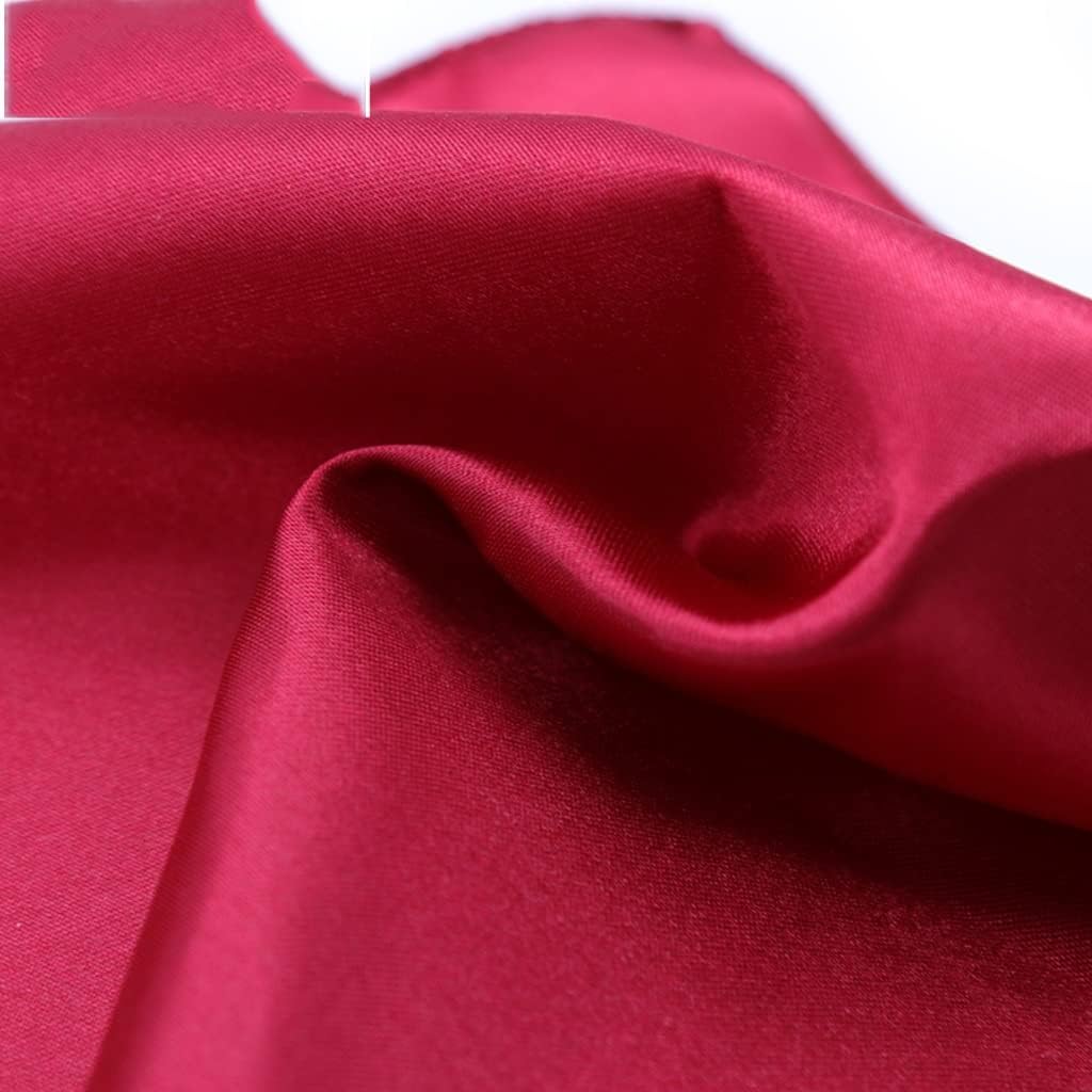 50Pcs 30cm Table Napkins Cloth Square Satin Fabric Napkin Pocket for Wedding Birthday Home Party