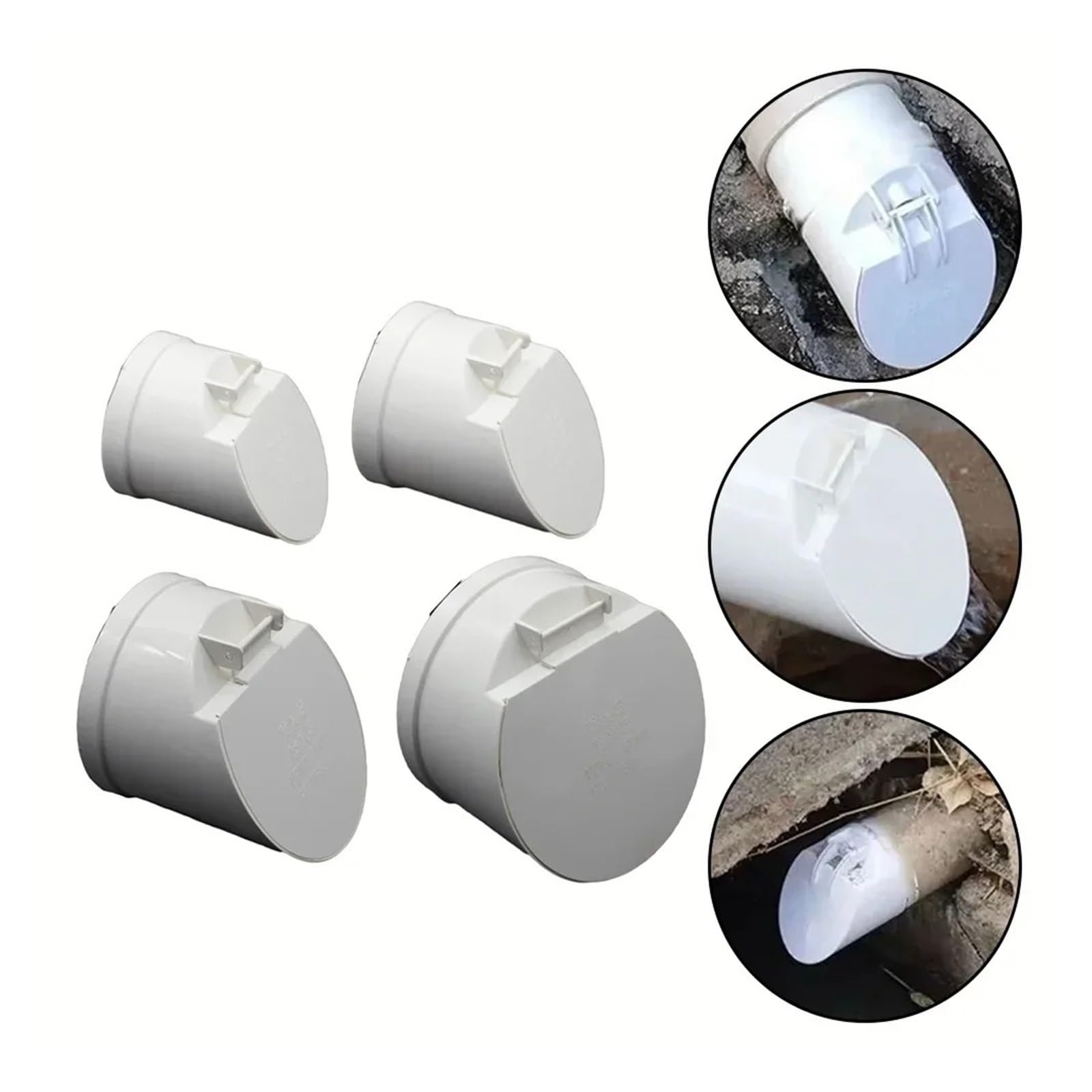 Valvola di ritegno for tubo scarico in PVC Il pavimento del tubo di drenaggio in PVC scarica il coperchio della valvola spostamento a chiusura automatica Antiodore Anti riflusso