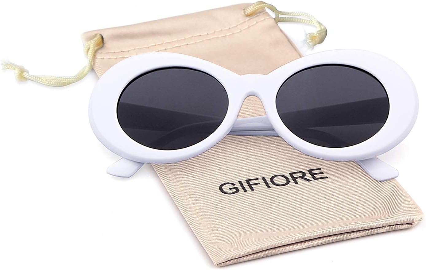 GIFIORE Clout Goggles Sunglasses Women Men Retro Oval Sunglasses Girls Boys Sunglasses - Image 8