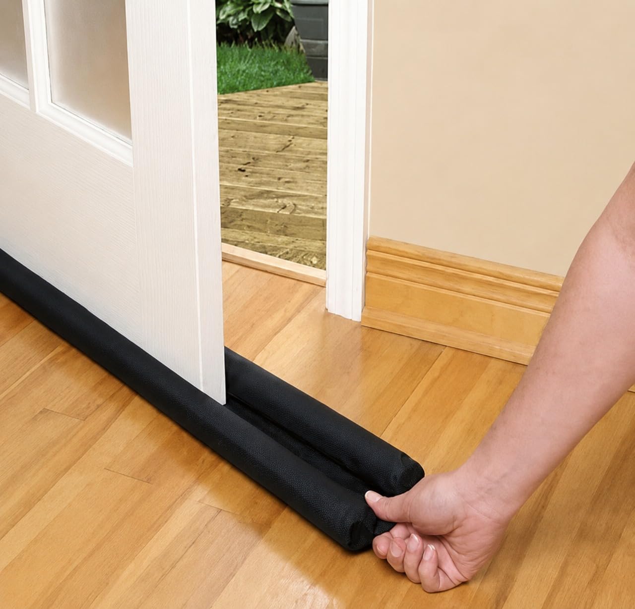 Door Bottom Seal Strip 39 Inch (Pack of 3) – Polyster Door Gap Filler, Soundproof Door Guard, Dust, Draft, Insect & Rat Blocker, Weather Strip, Energy Saving Door Bottom Seal for Home & Office-image-29