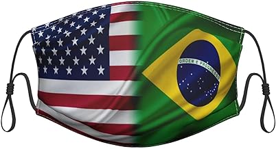 Brazil America Flag Durable Masks for Work Play