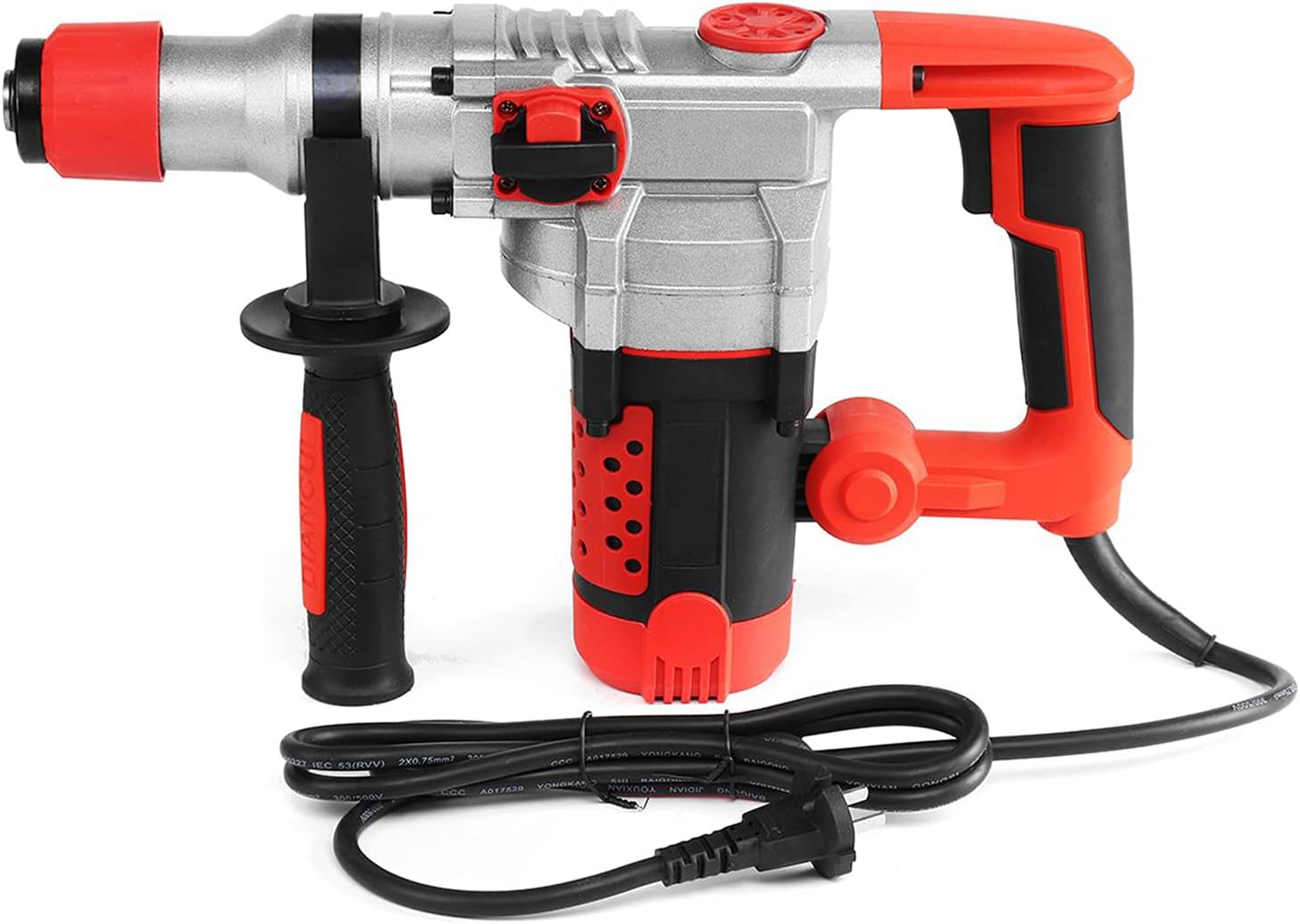 Construction Concrete Electric Hammer, 2200W 220V Multi-Functional Impact Drill,Electric Pick Electric Drill Household Special Industrial-Grade Professional Tool