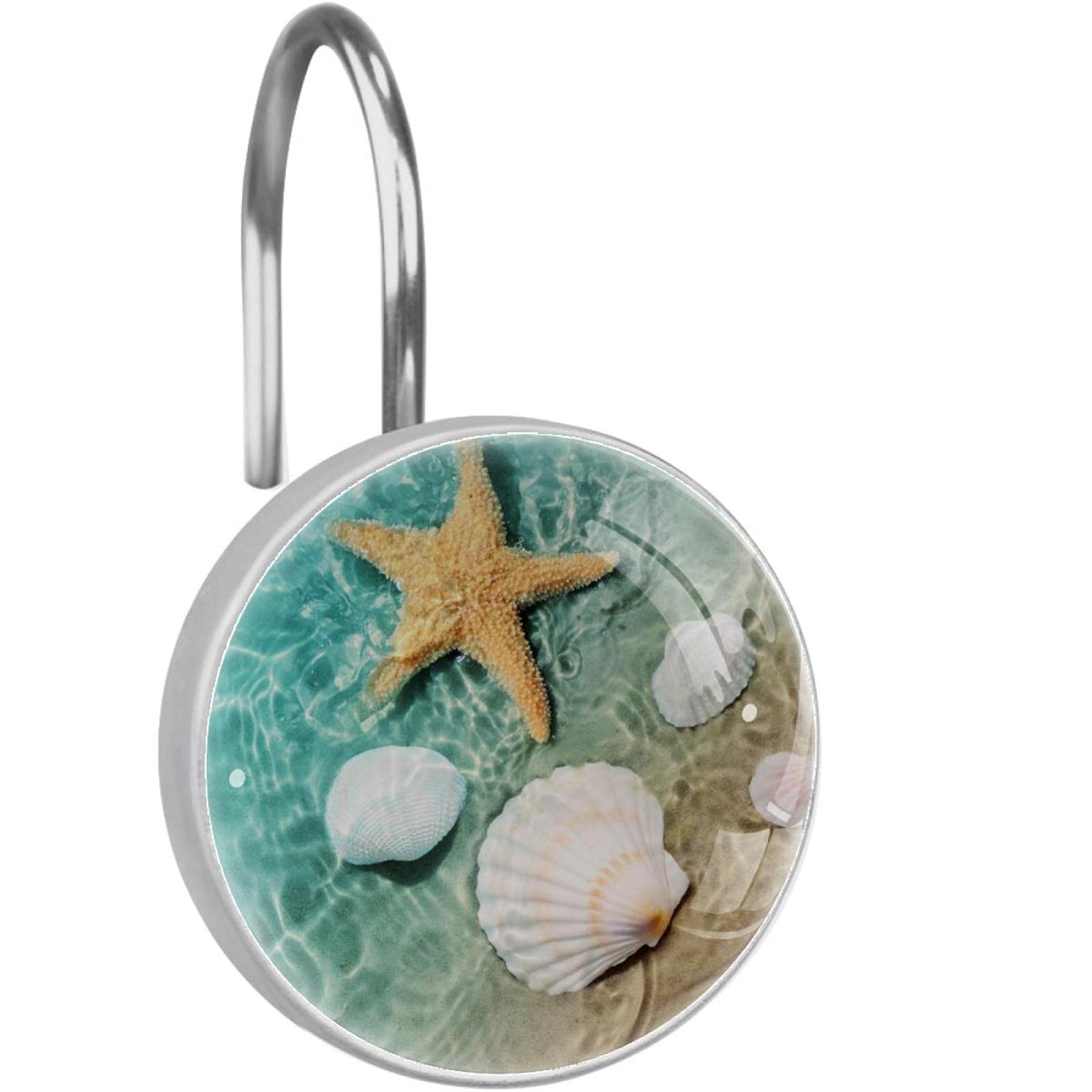 Crochets rideau de douche en acier inoxydable finitions d'art