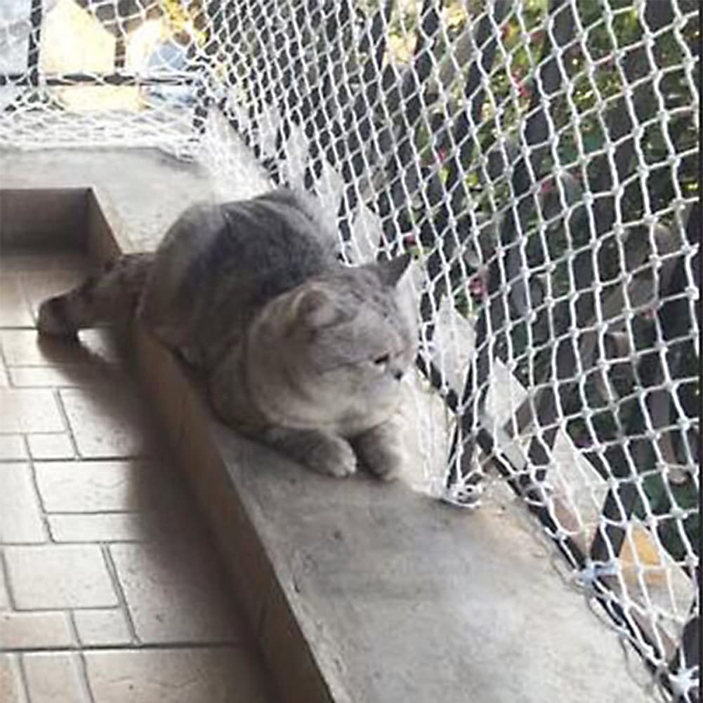 Rete protettiva trasparente,Rete di recinzione di sicurezza per animali domestici,Rete anti-caduta trasparente in nylon protettivo,Forte morbido