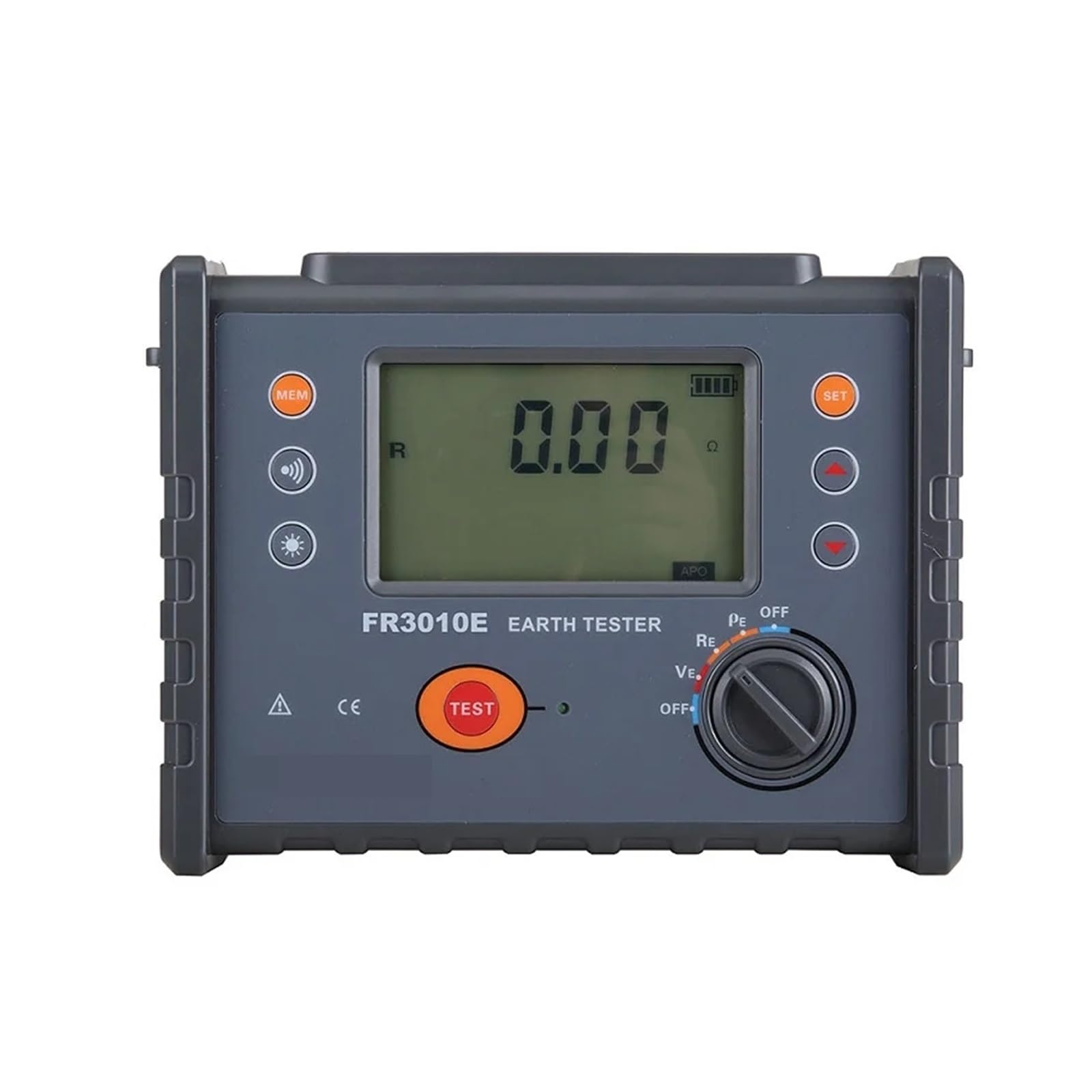 Urządzenie do pomiaru rezystancji, FR3010E 30KΩ AC 600V Cyfrowy miernik rezystywności gruntu Terminal Tester rezystancji uziemienia Trójprzewodowy detektor napięcia uziemienia