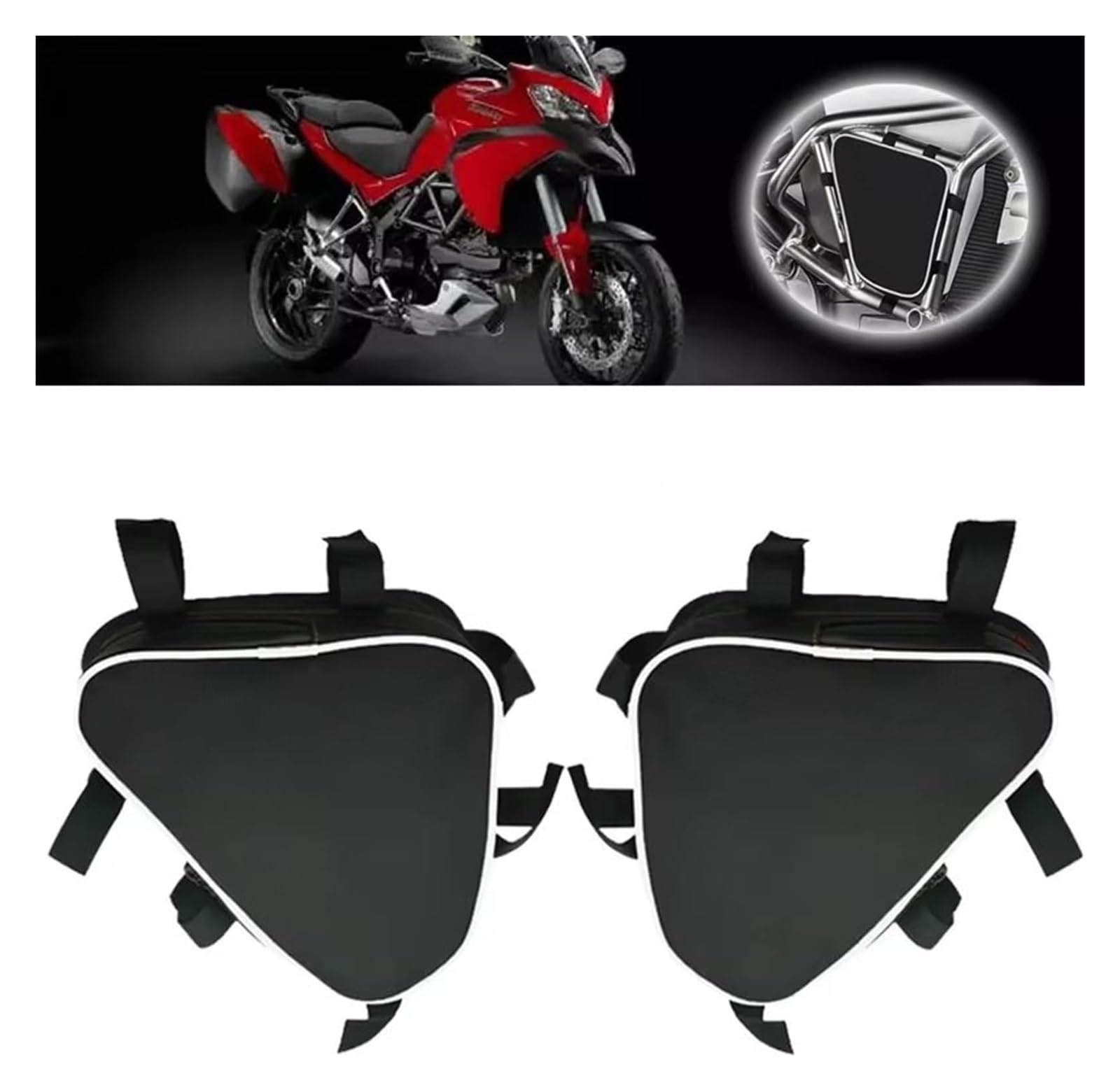 Moto Paraurti Borsa per Ducati per Multistrada 1200 Borsa per Attrezzi per La Riparazione di Moto Paraurti Telaio Pacchetto Cassetta degli Bagaglio Sella