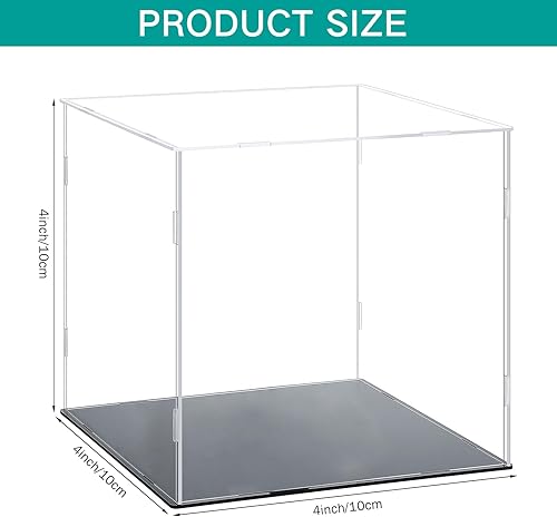 Miniatura 2 de Yungyan 2 juegos de vitrina de acrílico transparente a prueba de polvo escaparate de protección para niños, figuras coleccionables, figuras de fútbol