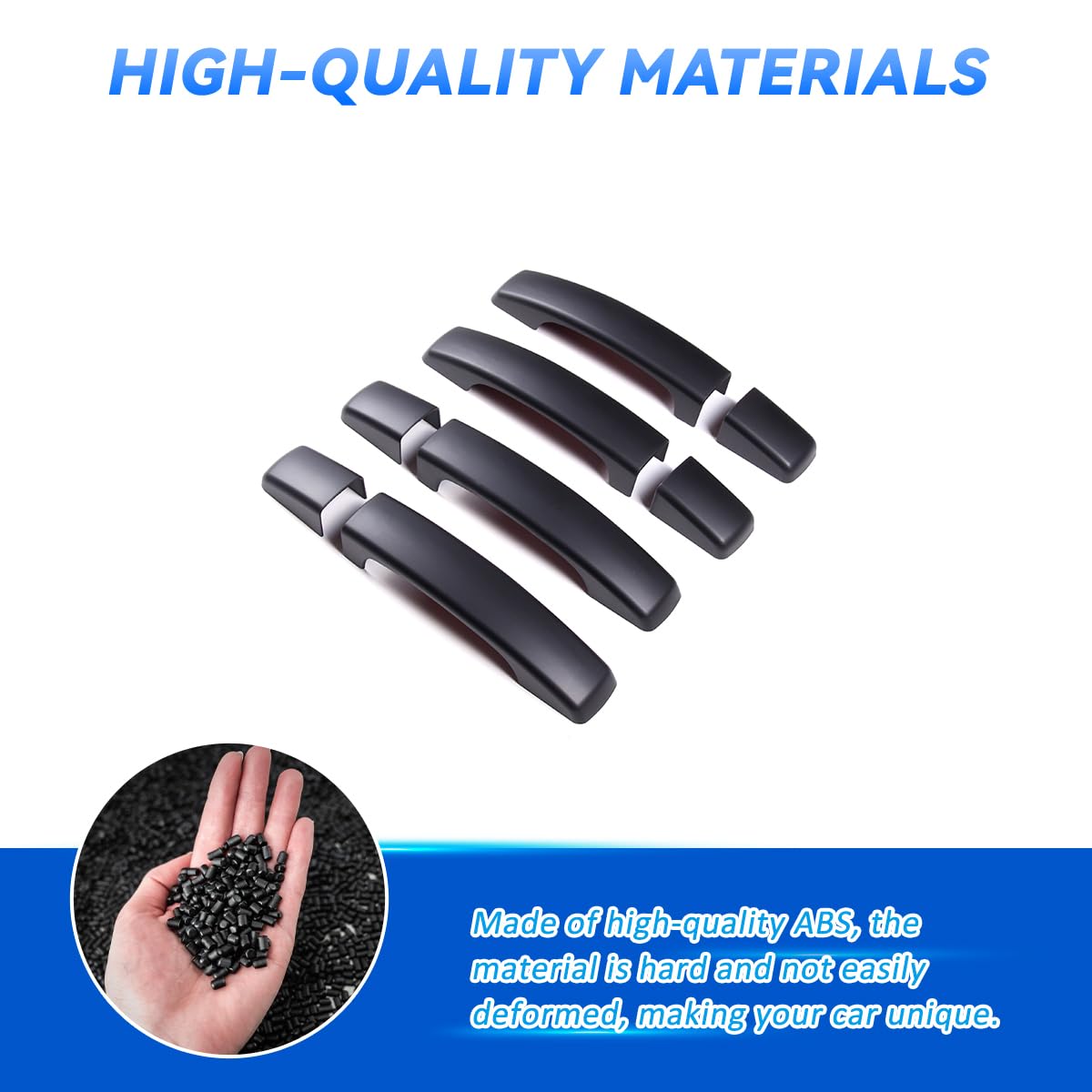 ARAMOX Door Handle Outer Covers Car Door Handle Cover Trim Bright Bl ARAMOX Door Handle Outer Covers Car Door Handle Cover Trim Bright Bl