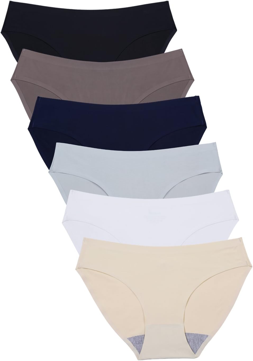 Seamless Underwear Invisible Bikini No Show Nylon Spandex Women Panties