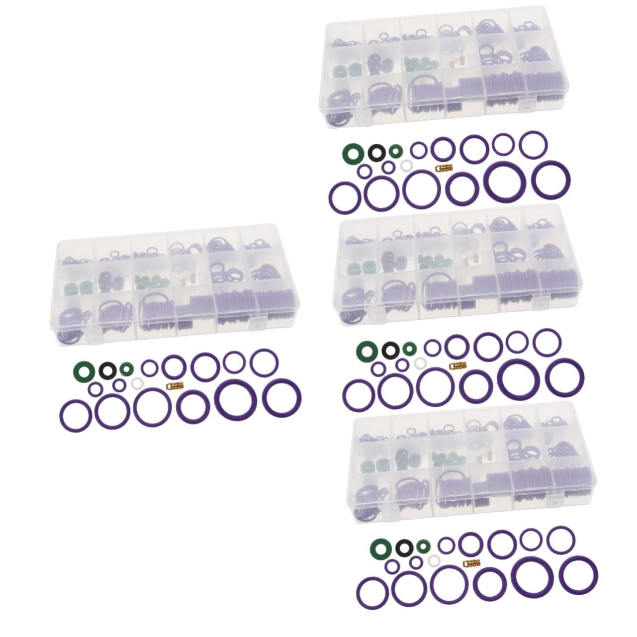 PRETYZOOM 4 Set Anello in Gomma Per Climatizzatore Guarnizione Di Tenuta Anelli Del Condizionatore D'aria Dell'auto Condizionata Perdere Richiudere Kit Guarnizioni Ca Gomma Da Cancellare