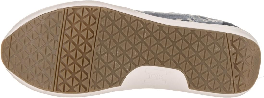 TOMS Navy Batik Stripe Women's DEL Rey Sneakers (8)