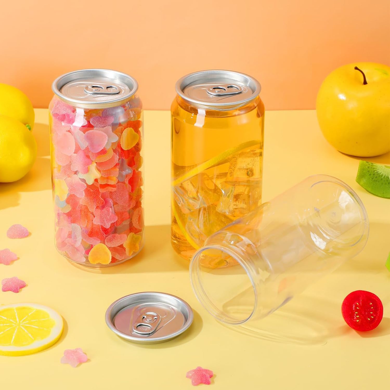 Il succo di plastica imbottiglia i contenitori a tenuta stagna della bevanda dei cappucci di alluminio per il latte dei