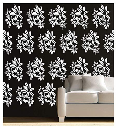 Image of Kayra Decor Daisy Flower Stencils for Wall Painting - Pack of 1, 16 inch x 24 inch - (KHS284)