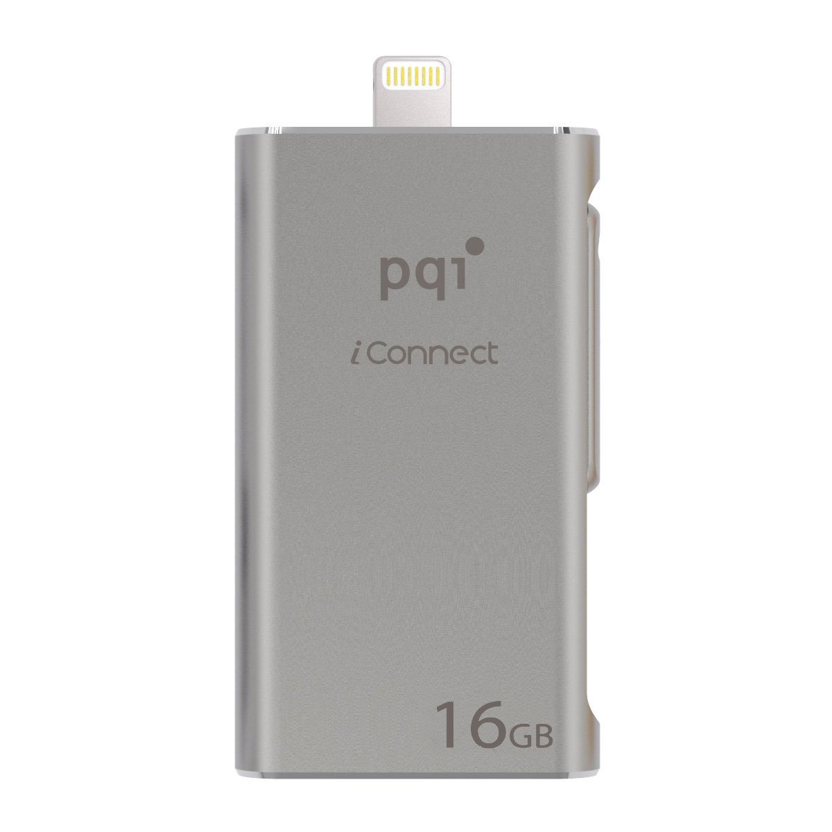 [Apple MFi] iConnect 16 GB Mobile Flash Drive w/ Lightning Connector for iPhones, iPads, iPod Mac & PC USB 3.0 (Iron Gray)