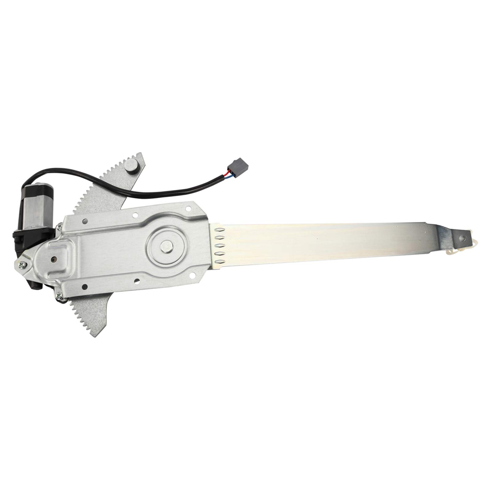 TRQ Front Left Power Window Regulator &amp; Motor Assembly Drivers Side | For 1981-1996 Ford Bronco 1981-1983 F-100 F-150 1981-1997 F-250 1997 F-250 HD F-350