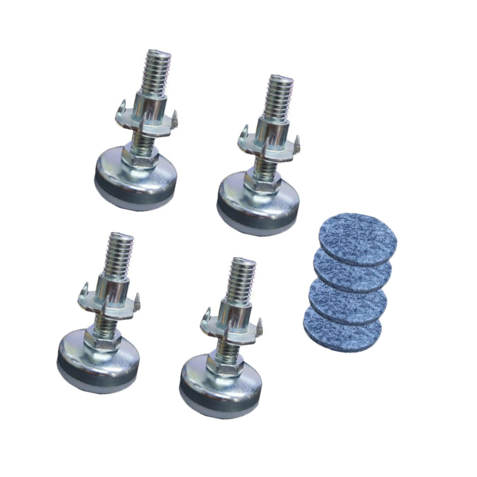 Jazuaiao 4Pcs Rust Resistant Leveling Feet Set with Height for Uneven Floors and Furnishings Tipped Leveling Feet