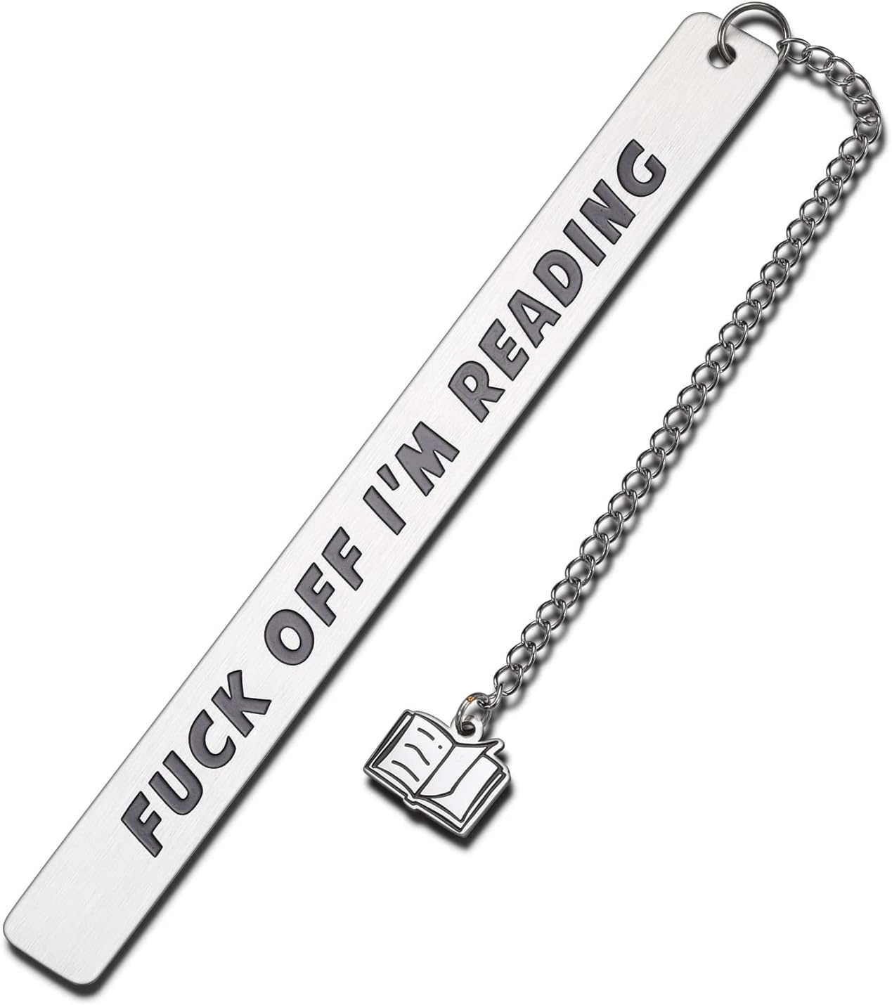 Bagentry 2-Pack Stainless Steel Inspirational Bookmarks With Leaf Chain - Gift For Book Lovers