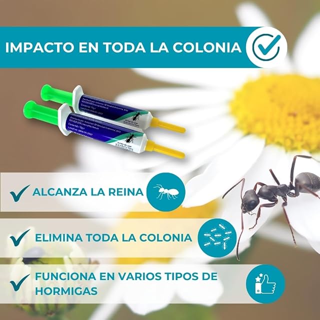 Foto 2 de 7 de ANTICIMEX Pack 2 Gel Mata Hormigas 10g Trampa Hormigas Cebo Interior y Exterior