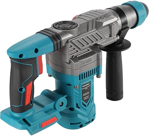 Miniatura 2 de Taladro de martillo giratorio sin escobillas para batería Makita de 18 V (solo herramienta) – Impacto de 3.2 julios, mandril SDS-Plus de 1-1/8