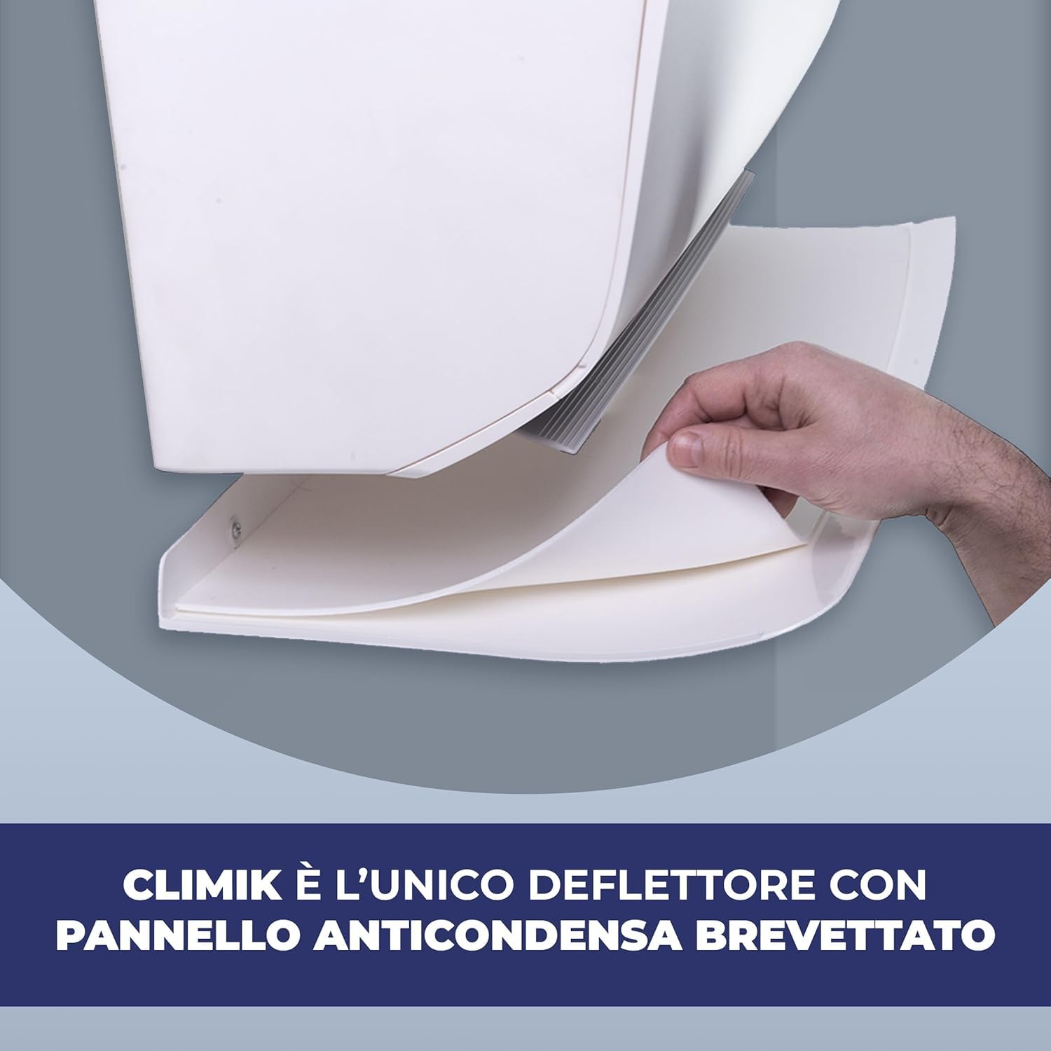 CLIMIK EXTRA, DEFLETTORE PROFESSIONALE PER CONDIZIONATORE & ARIA CONDIZIONATA, 80×30CM, ADATTO PER SPLIT, MADE IN ITALY, PROGETTATO PER DISTRIBUIRE L’ARIA ALL'INTERNO DELL'AMBIENTE DI CASA O LAVORO