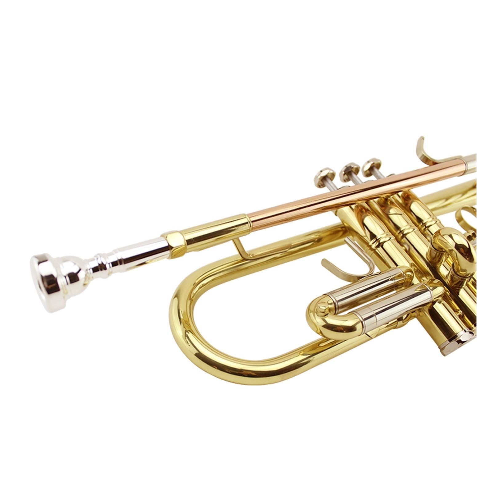 trąbka instrument Trąbka mosiężna trójkolorowa w kolorze B-dur dla początkujących, którzy chcą grać profesjonalnie