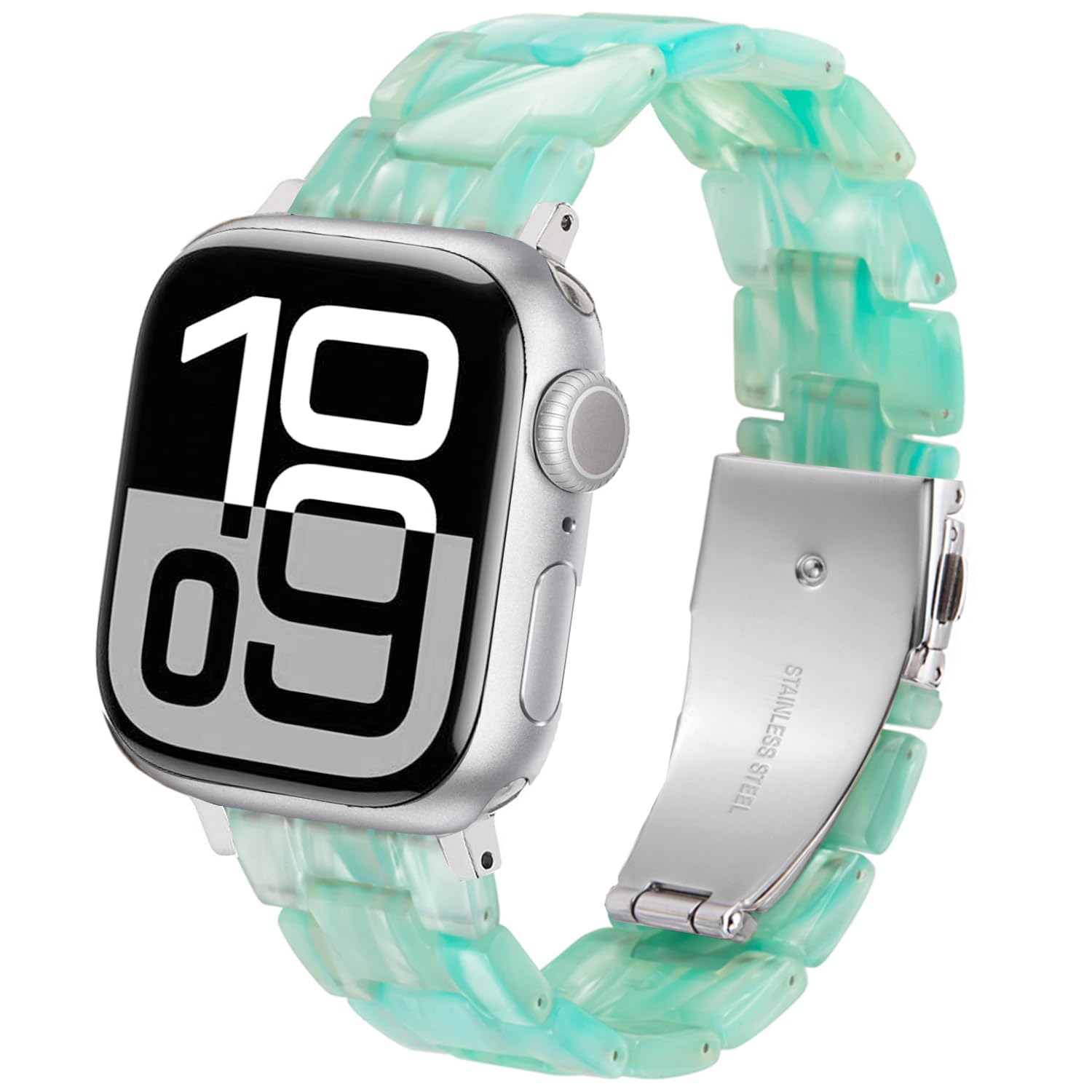 DEALELE Bands Compatible with Apple Watch 49mm 46mm 42mm 45mm 41mm 44mm 40mm 38mm, Colorful Resin Replacement Strap for iWatch Series 10/9 / 8/7 / 6/5 / 4/3 / Ultra/SE Women Men — view 39