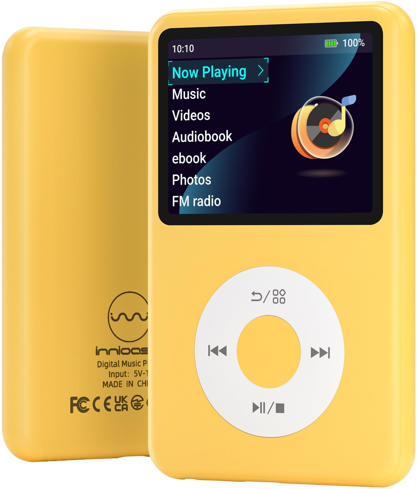 Mp3 Player with Bluetooth Y1 Portable Music Digital Players Supports Playlist Audiobook Video Nice Gadget for Kids Yellow-image-25