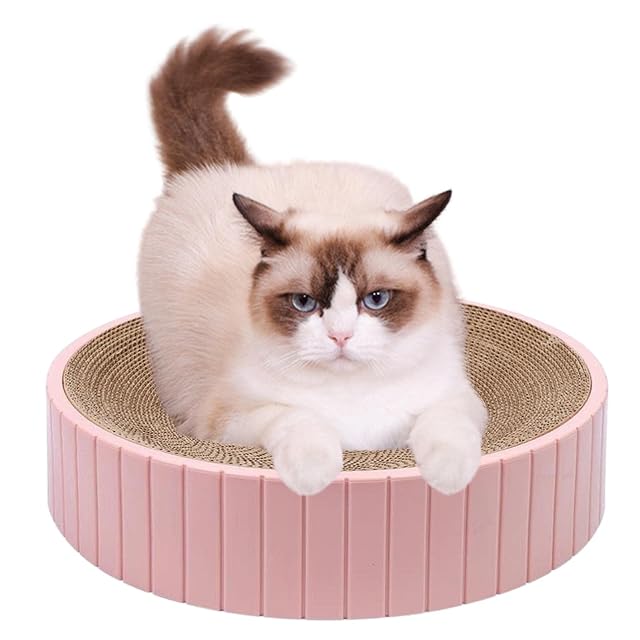 Foto 6 de 8 de Rascador para Gatos - Alfombrilla antiarañazos Ondulada para Cuna para Gatos