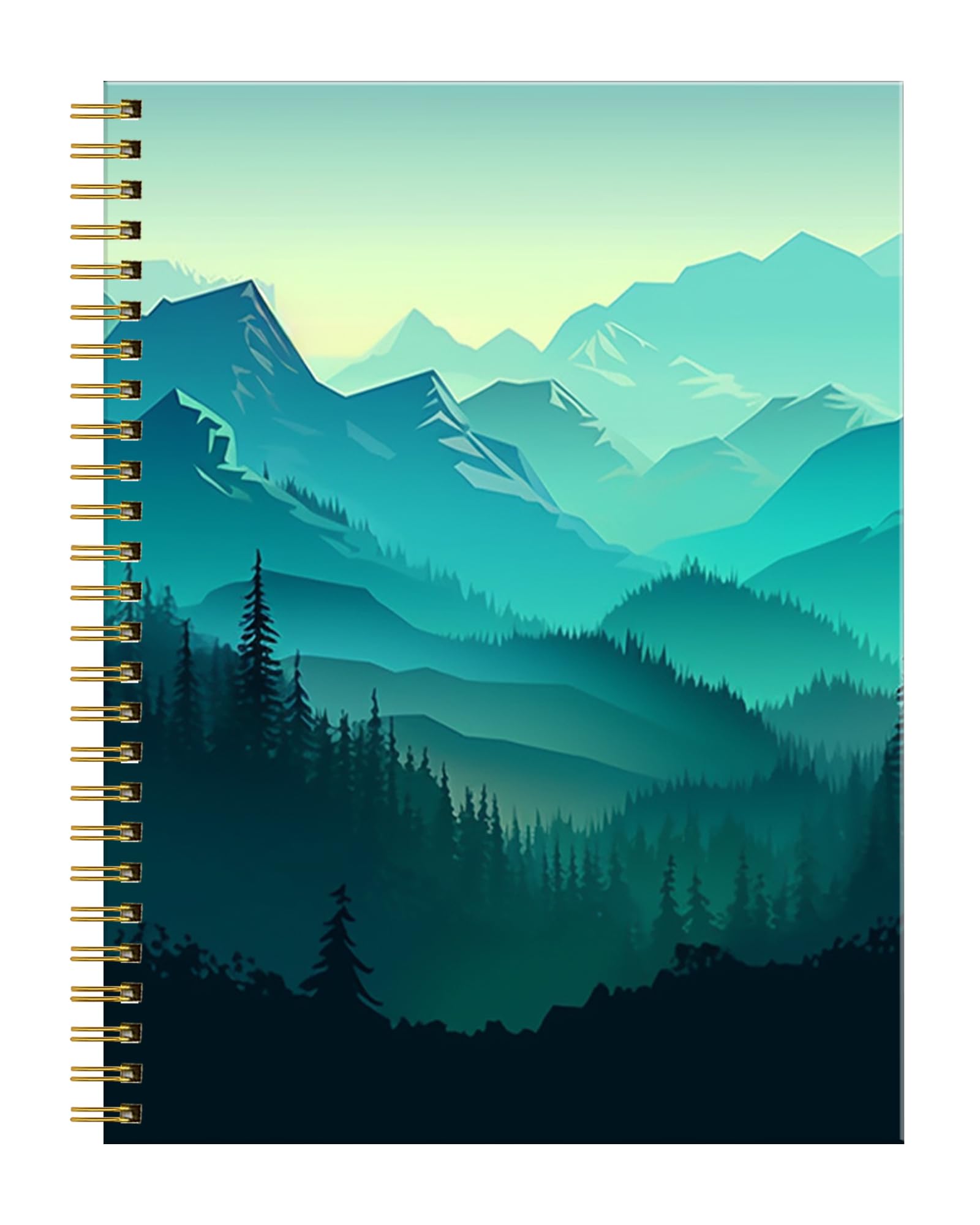 FVBAO Spiral Journal Notebook for Women,A5 College Ruled Notebooks 6"x 8.4", 120 Pages Lined Journal with Premium Thick Paper,Perfect for School