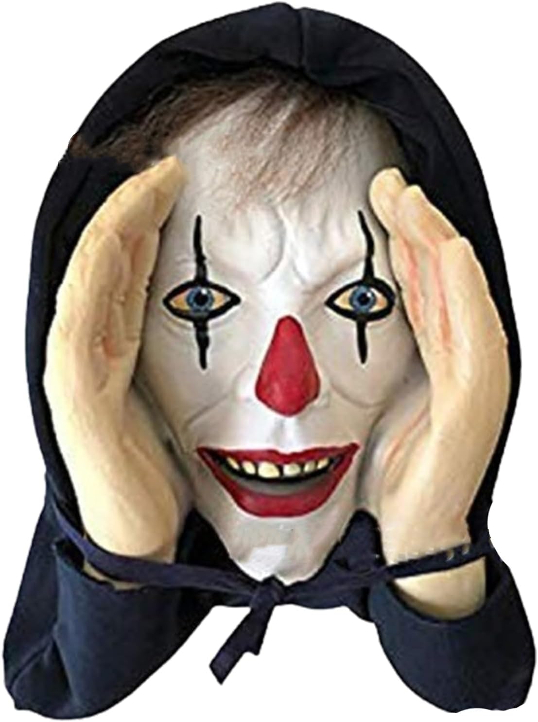 Scary Peeper Creeper Halloween Decoration Indoor Scary Peeper Realistic Face Mask And Outdoor Window Hanging Mask
