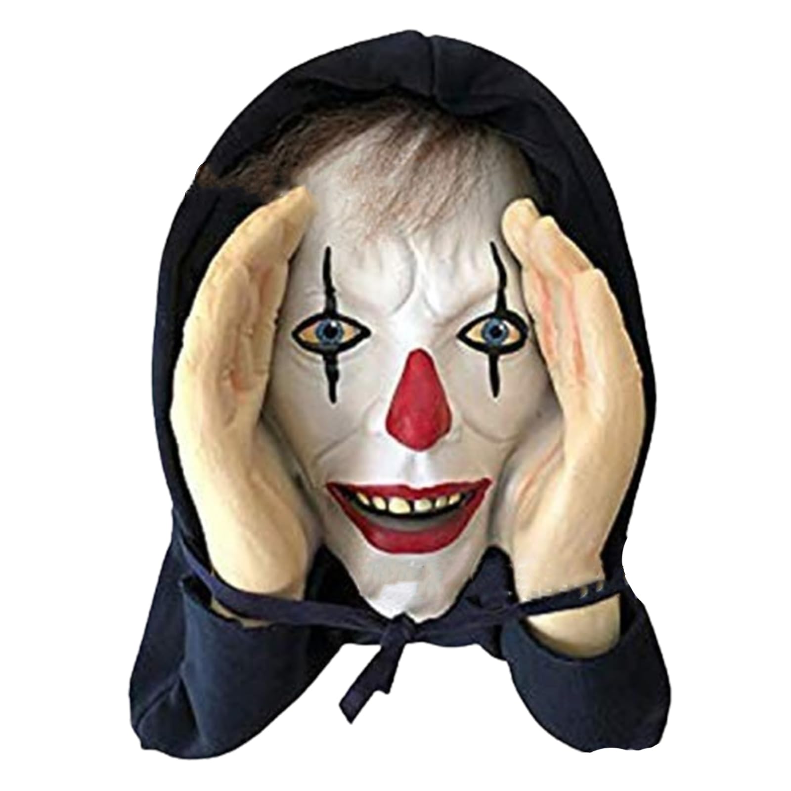 Scary Peeper Creeper Halloween Decoration Indoor Scary Peeper Realistic Face Mask And Outdoor Window Hanging Mask