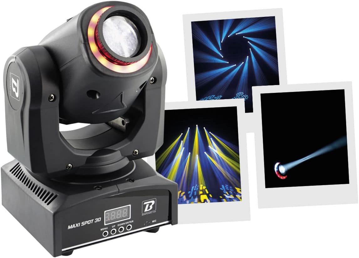Tête Mobile Laser 6 Yeux RGB DMX – Éclairage Scène, DJ, Club – 7.5kg, 38cm