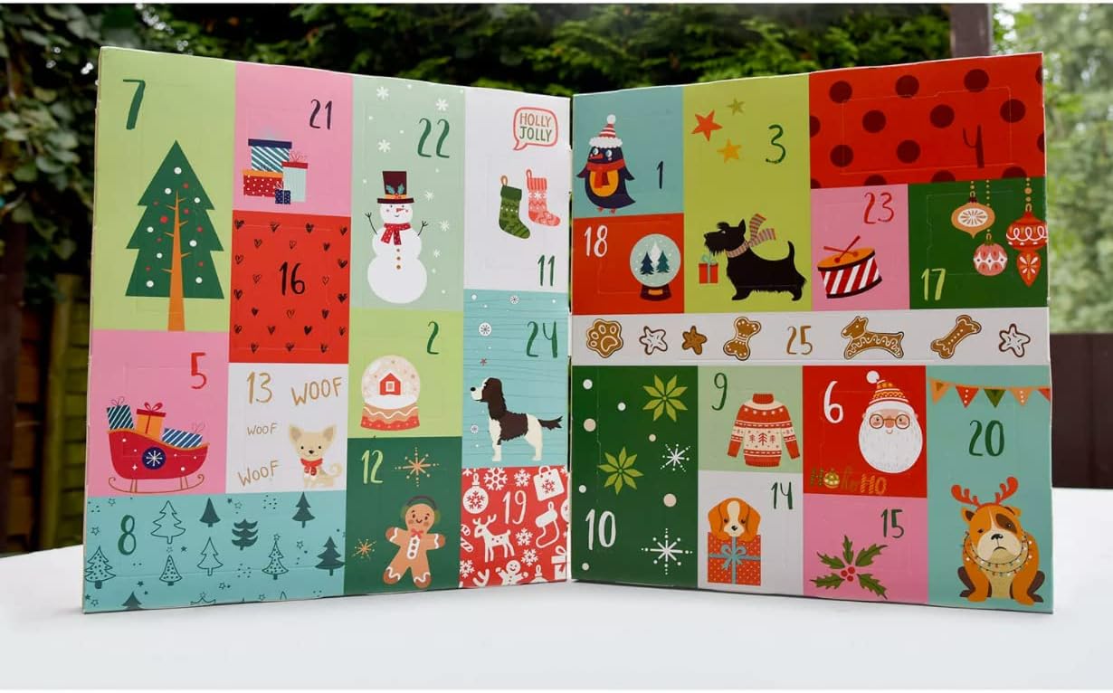 Advent Calendar for Dogs with 35 All-Natural Treats