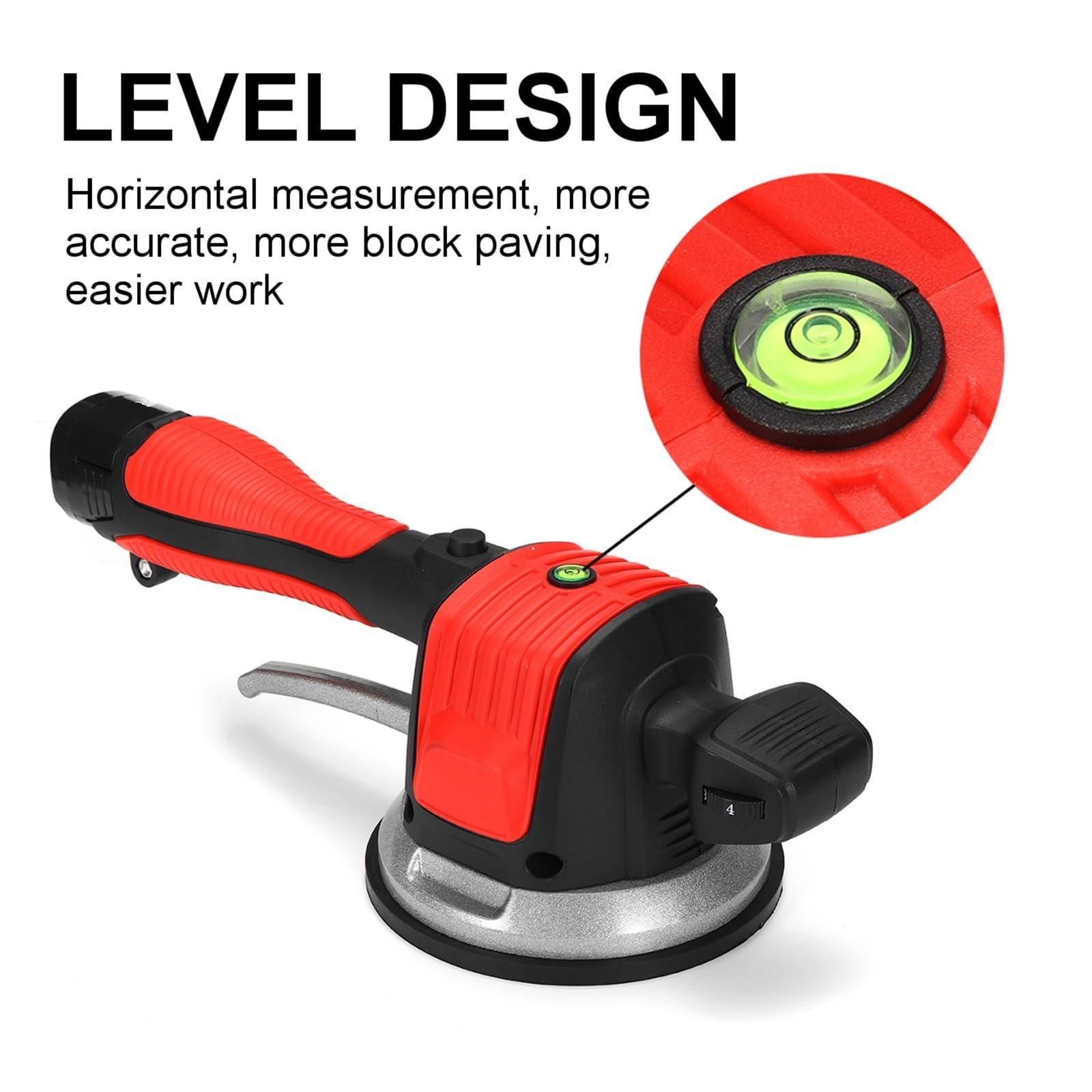 Strumento Vibrazione Piastrelle Piastrellatrice Intonacatrice Posa Piastrelle Piastrelle Piastrelle 6 Velocità Vibrazione Strumento Di Livellamento 72000r/min(Orange 1 Battery)