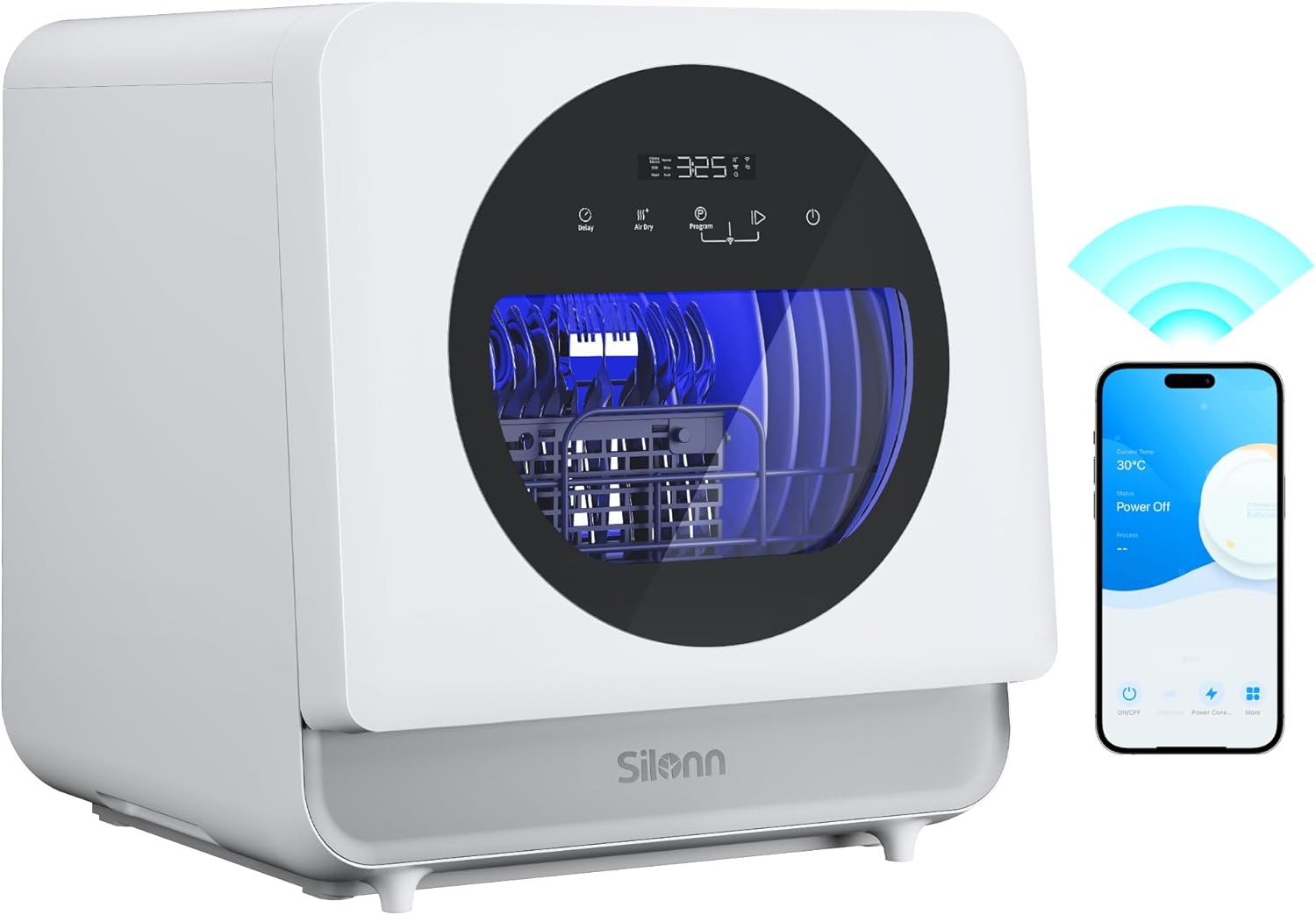 Silonn Portable Countertop Dishwasher | Smart App Control