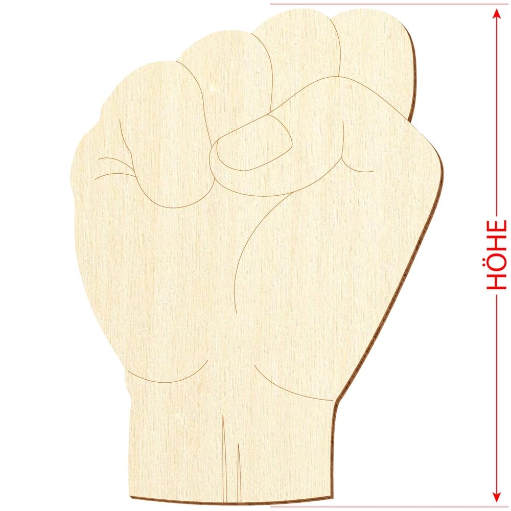 Segnalibro a mano in legno, simbolo rivoluzionario, 3 – 50 cm, confezione da 100 pezzi, altezza: 37 cm di altezza