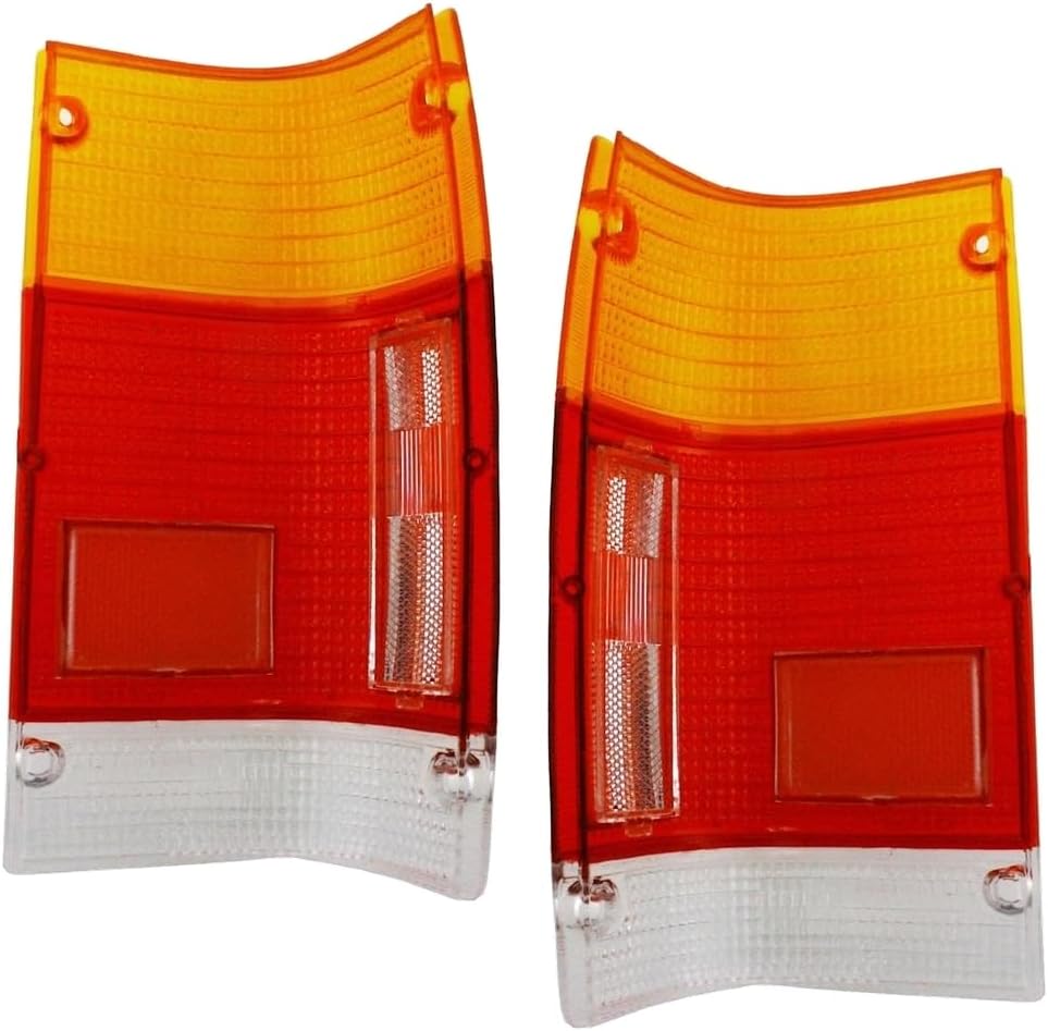 Rareelectrical New Pair Of Tail Light Lens Compatible With Mazda B2000 Lx 4 Cyl 2.0L B2200 Le-5 4 Cyl 2.2L 1986-1993 By Ma2808102 Ma2809102 Ub3951162a Ub3951152a
