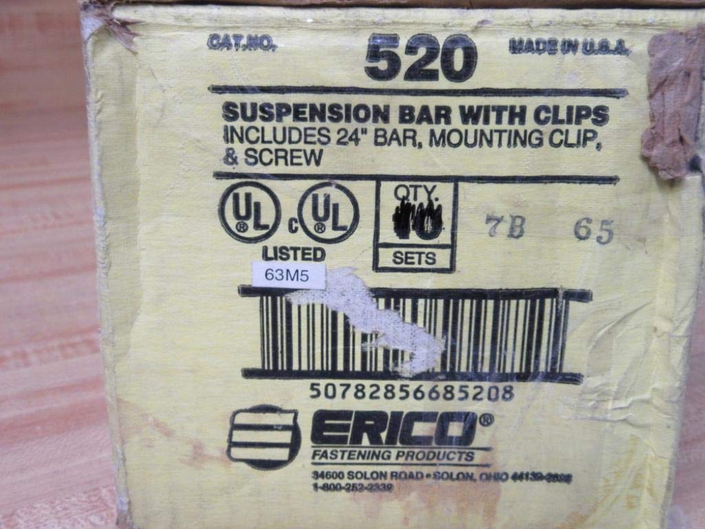 Erico Caddy 520 Suspension Bar with Clips (Pack of 18)