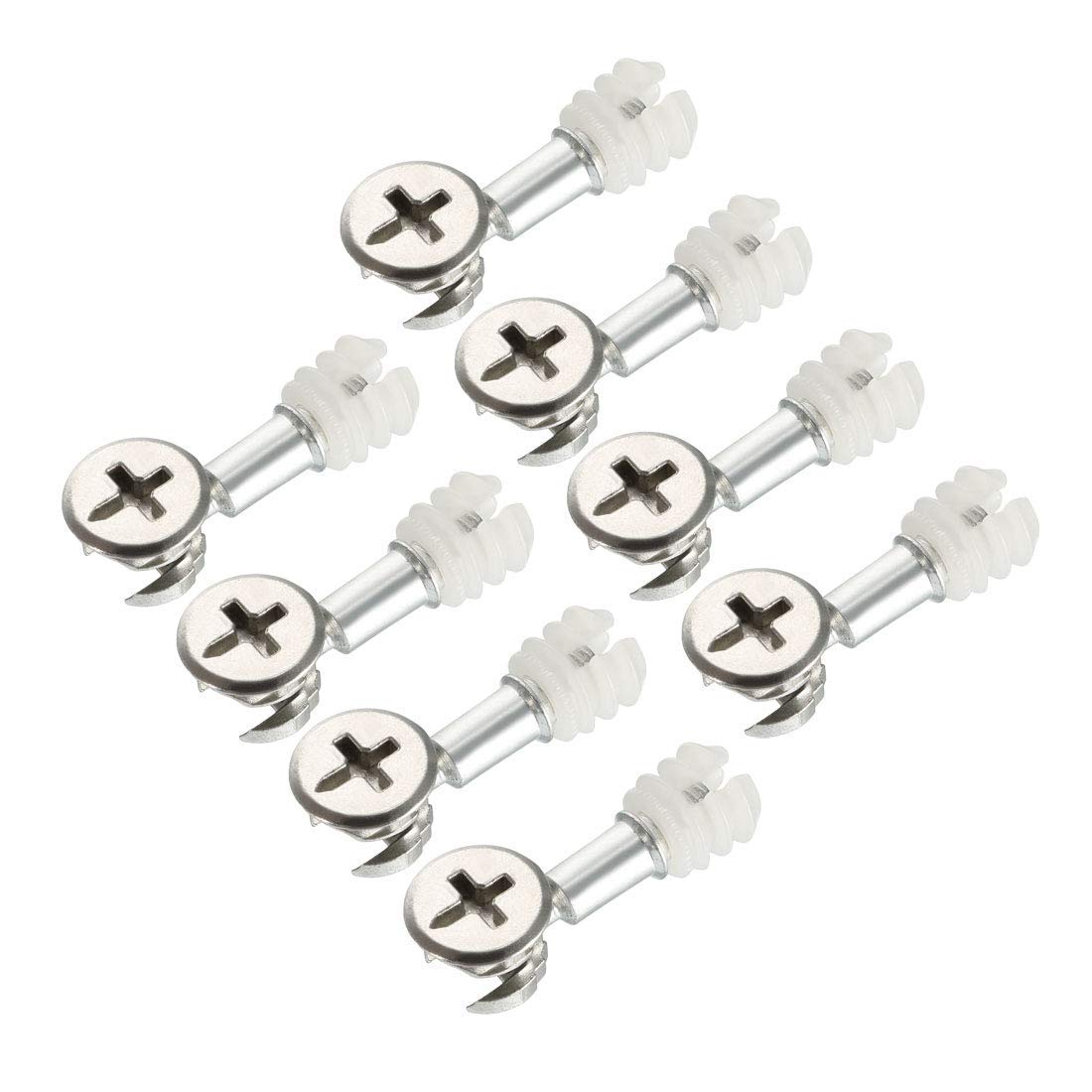Lot De 8 Excentriques De Liaison Pour Meuble – Goujon Avec écrou Pré-inséré 13mm, Uxcell