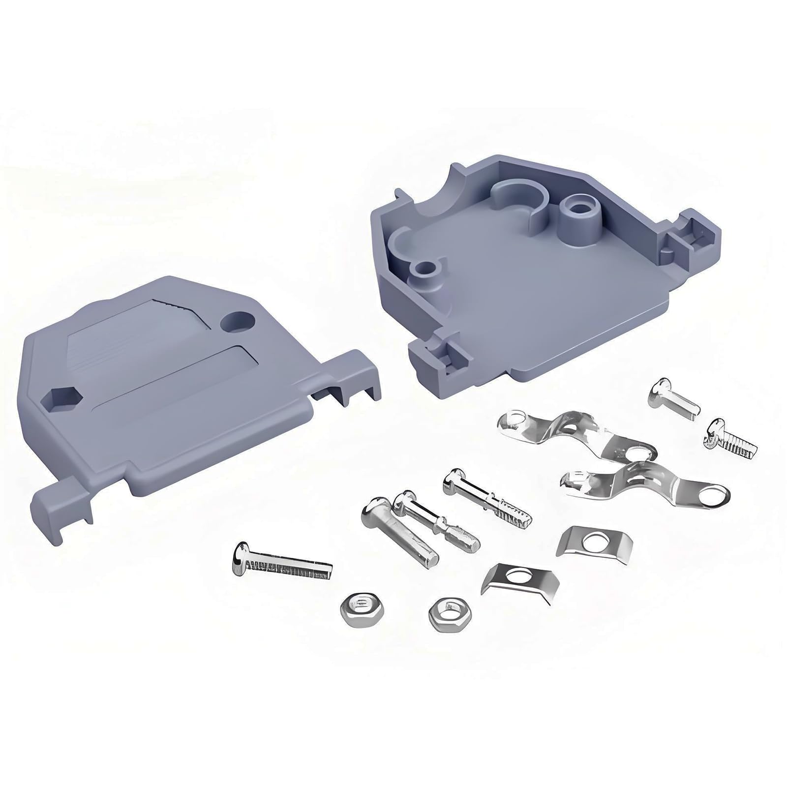 5 connettori per saldatura DB25 (maschio) con alloggiamento, set completo con spina RS232 pin e componenti adattatori