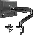MOUNTUP Dual Monitor Desk Mount, Die-Cast Aluminum Fully Adjustable Double Monitor Arm with Gas Spring, Computer Monitor Stand Fits 2 Screen 17 to 32 inch - Each Arm Holds up to 17.6LBS, MU0024