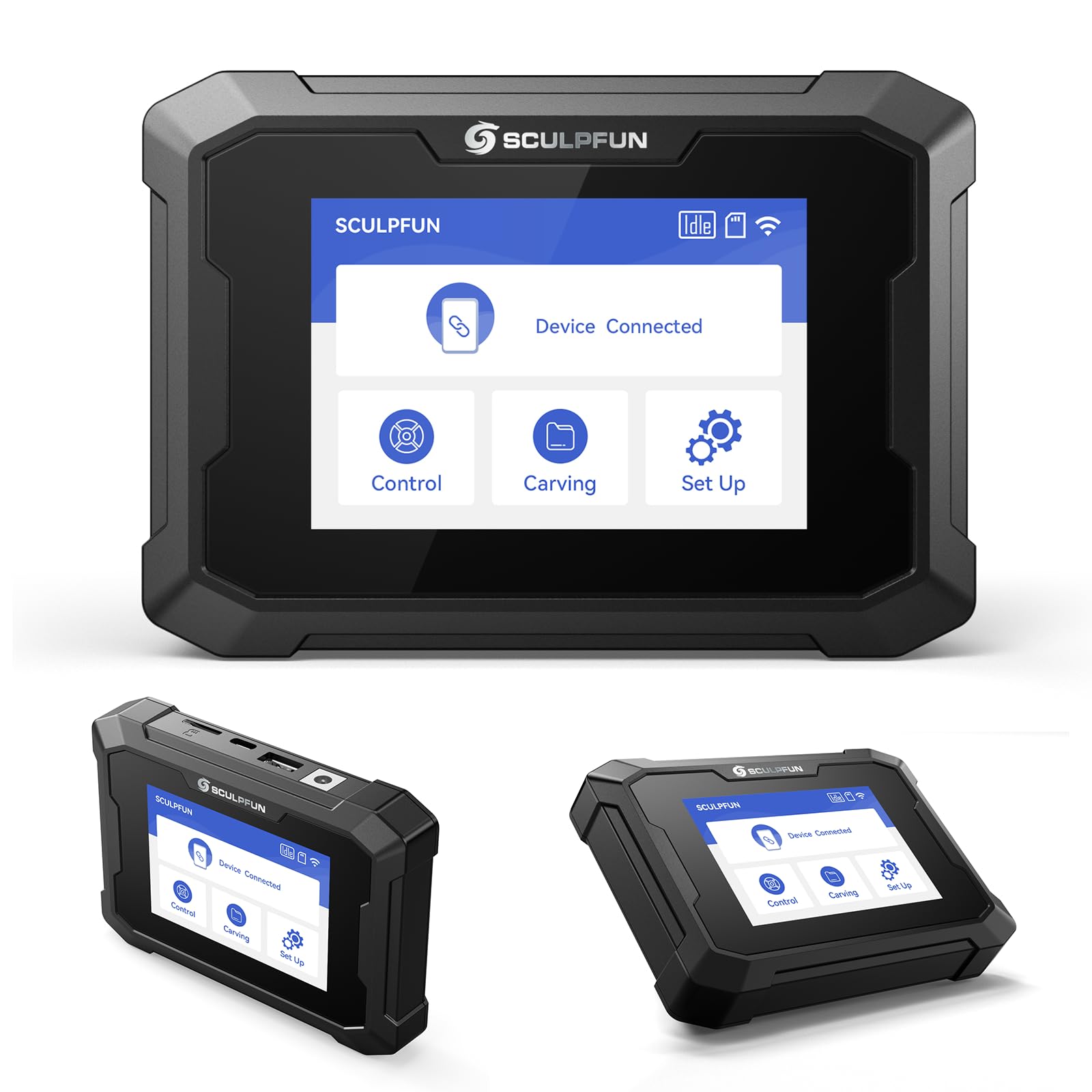 SCULPFUN TS1 - Schermo touch screen con incisione laser, 3,5 pollici, con app SCULPFUN per incisioni laser, lavoro offline