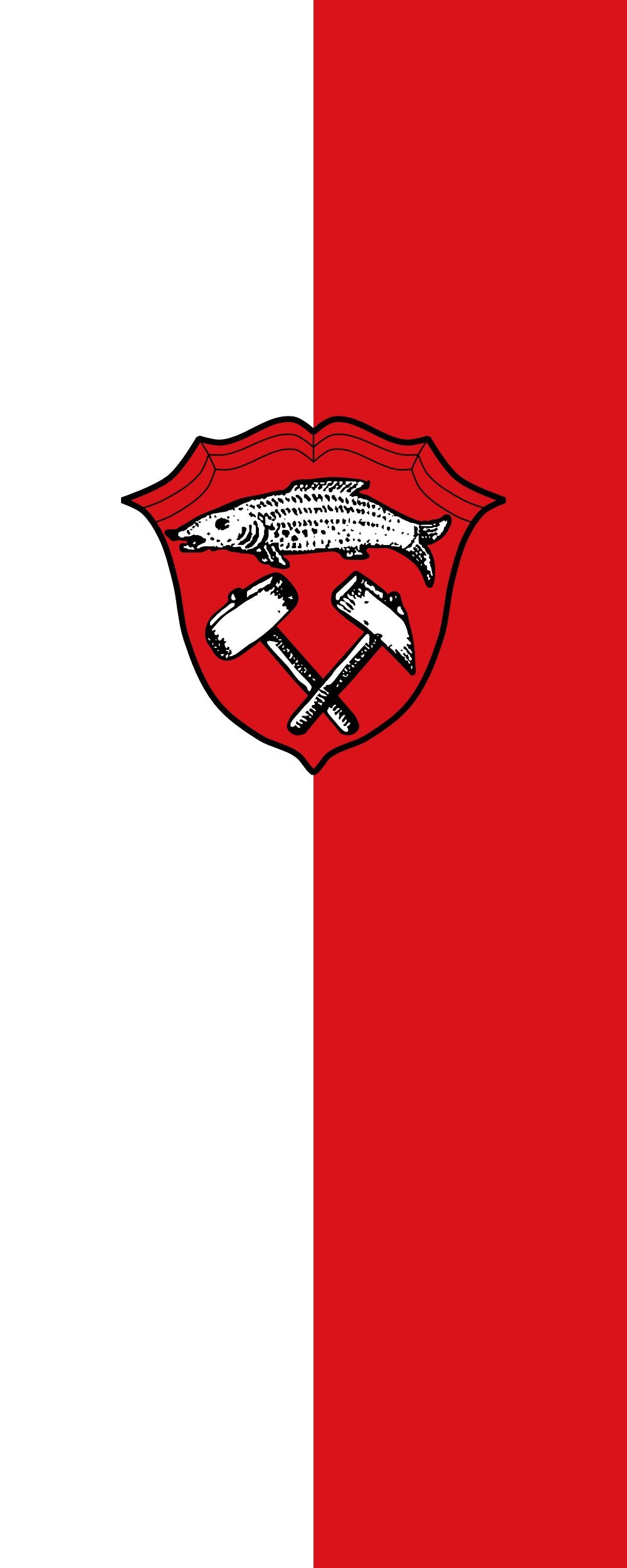 Drapeau Inzell anticlip 300x120cm évite l'enroulement pavillon vertical 3.5m²