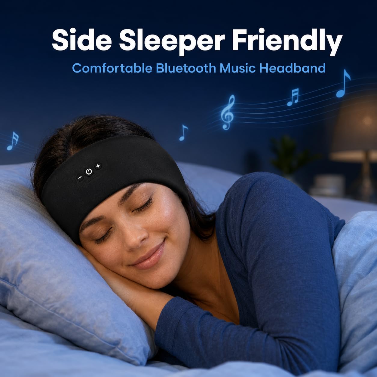 Lot de 2 Bandeau Ecouteurs pour Dormir, Confort sans Pression Bandeau Bluetooth Écouteurs, Homme Femme Casque de Sommeil pour Sports, Voyage, Méditation, Yoga et Détente(Gris foncé&Noir)